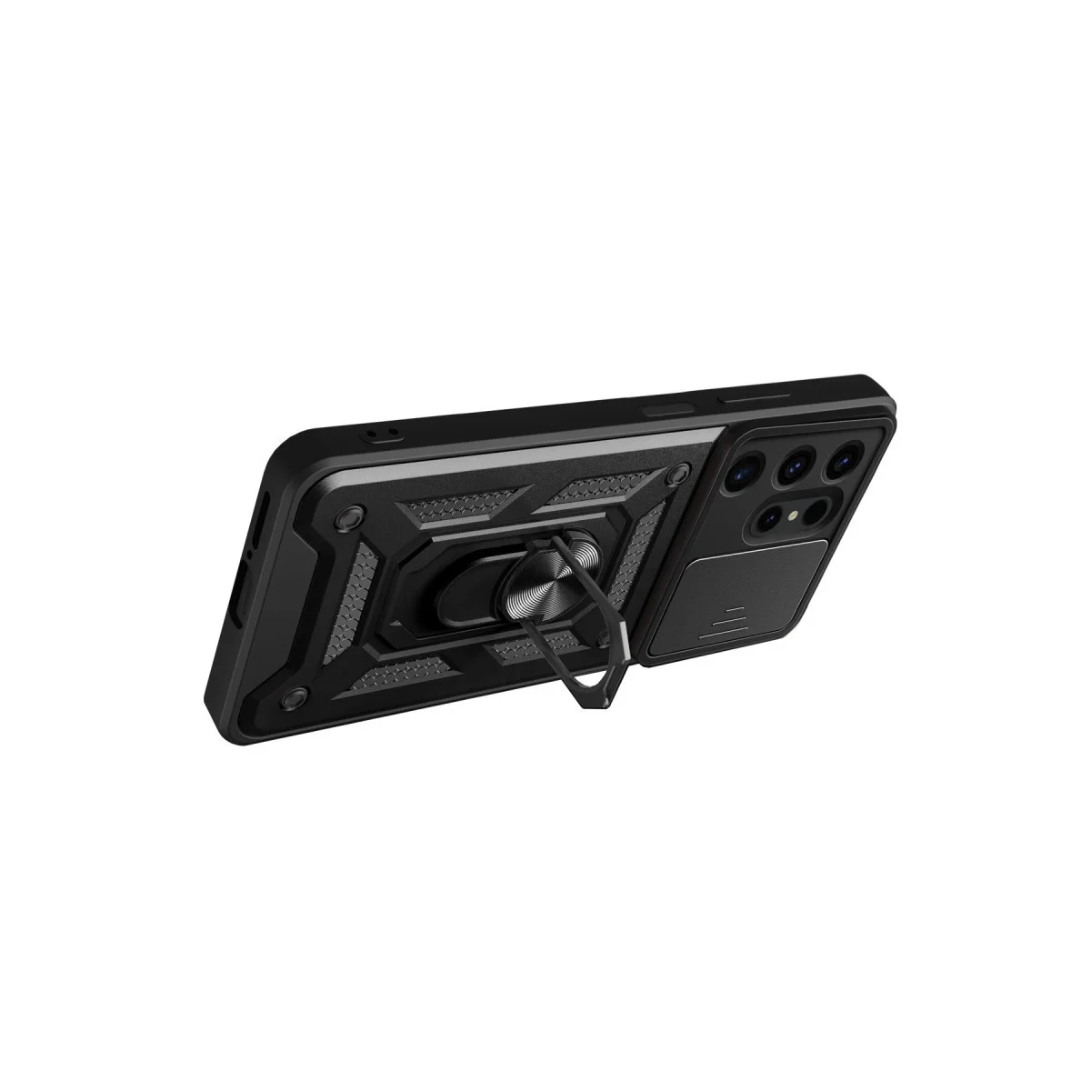 Samsung Galaxy S24 Ultra Kılıf Pars Lens Yüzüklü Silikon - Siyah Samsung Galaxy S24 Ultra Kılıf Pars Lens Yüzüklü Silikon - Siyah