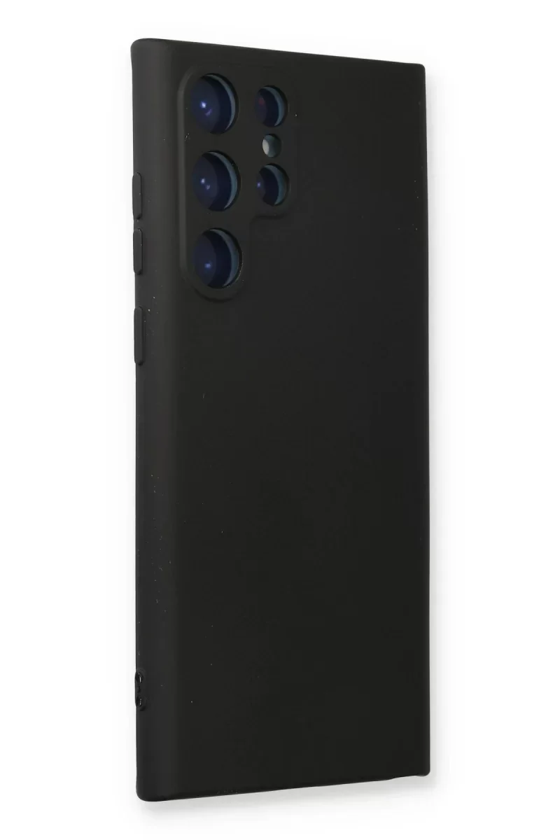 Samsung Galaxy S24 Ultra Kılıf Nano içi Kadife Silikon - Siyah