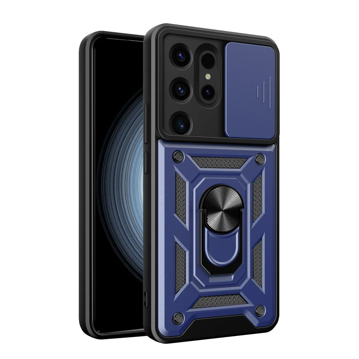 Samsung Galaxy S24 Ultra Kılıf Pars Lens Yüzüklü Silikon - Lacivert Samsung Galaxy S24 Ultra Kılıf Pars Lens Yüzüklü Silikon - Lacivert