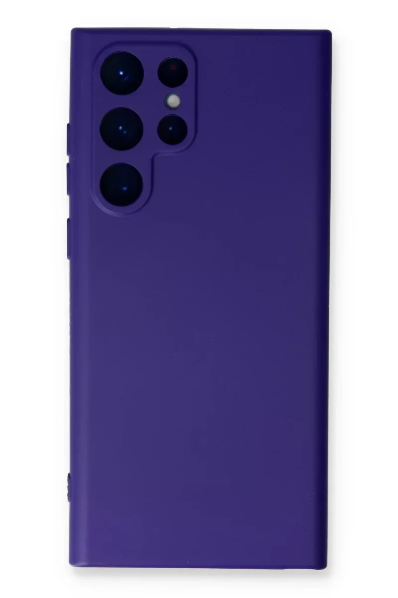 Samsung Galaxy S24 Ultra Kılıf Nano içi Kadife Silikon - Mor Samsung Galaxy S24 Ultra Kılıf Nano içi Kadife Silikon - Mor
