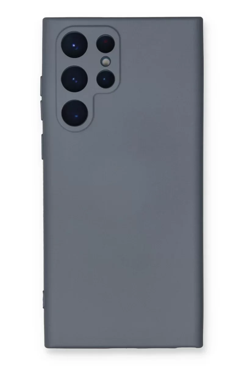 Samsung Galaxy S24 Ultra Kılıf Nano içi Kadife Silikon - Gri Samsung Galaxy S24 Ultra Kılıf Nano içi Kadife Silikon - Gri
