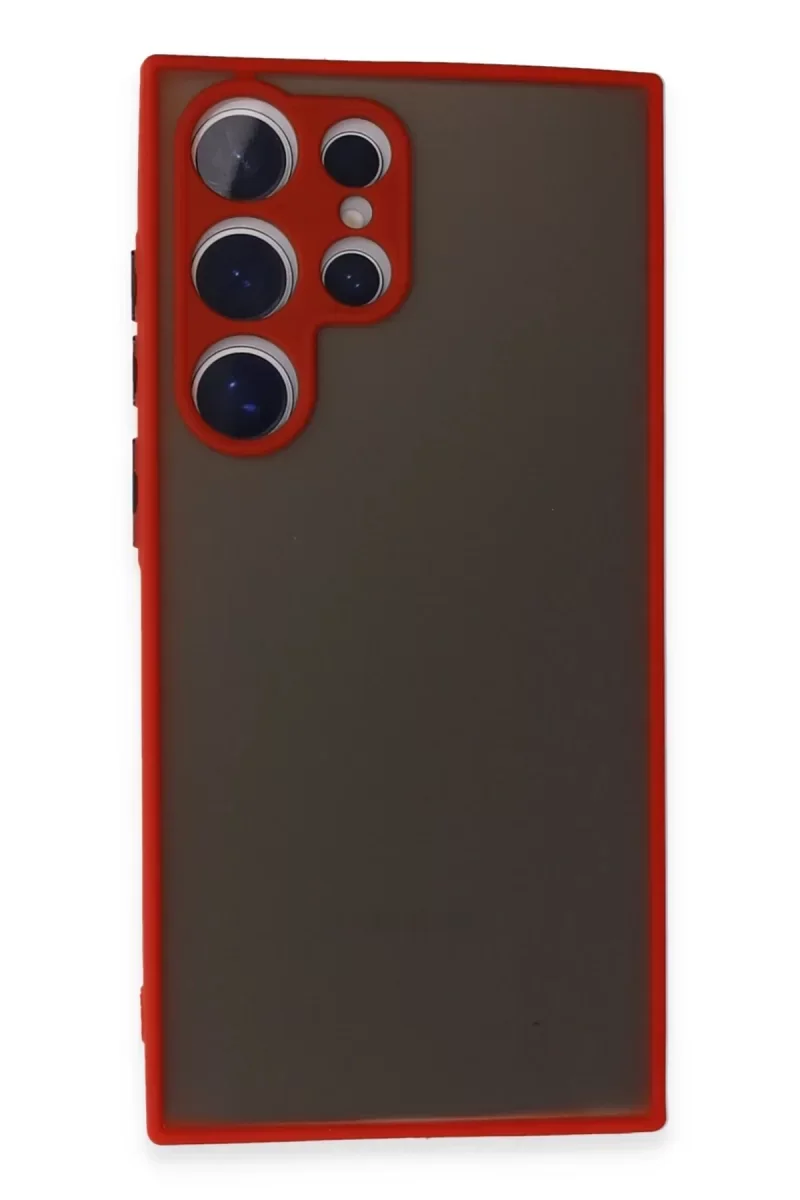 Samsung Galaxy S24 Ultra Kılıf Montreal Silikon Kapak - Kırmızı Samsung Galaxy S24 Ultra Kılıf Montreal Silikon Kapak - Kırmızı