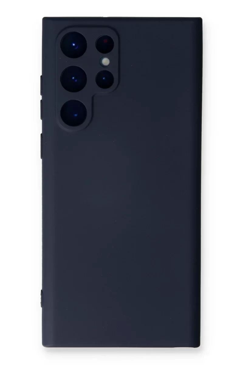 Samsung Galaxy S24 Ultra Kılıf Nano içi Kadife Silikon - Lacivert