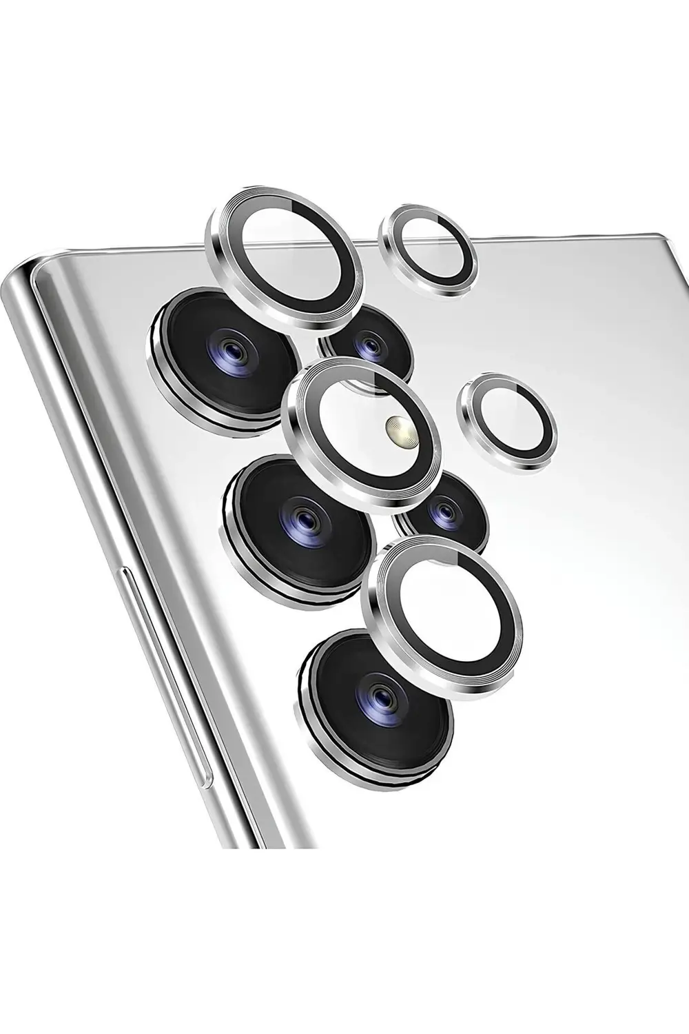 Samsung Galaxy S24 Ultra Metal Çerçeveli Kamera Koruma Lensi