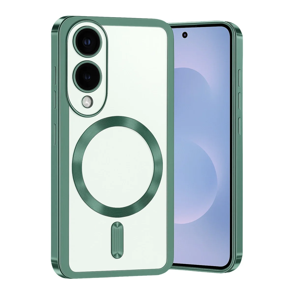 Samsung Galaxy S25 Edge Kross Magneticsafe Kapak - Koyu Yeşil Samsung Galaxy S25 Edge Kross Magneticsafe Kapak - Koyu Yeşil