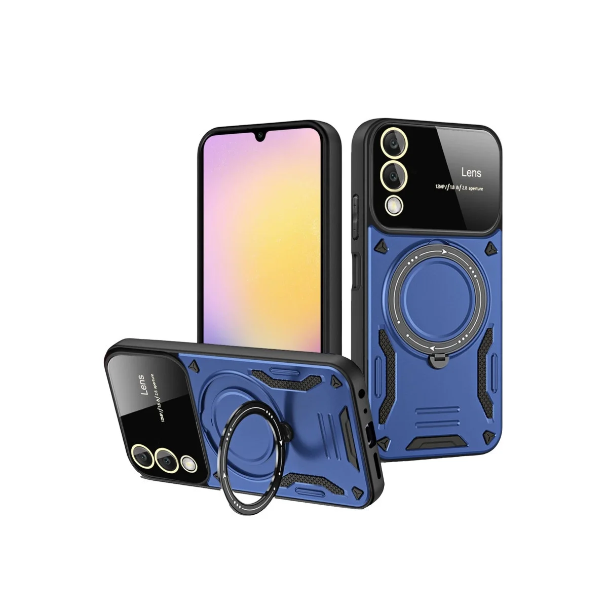 Samsung Galaxy S25 Edge Kılıf Joy Lens Standlı Kapak - Lacivert Fiyatı, Yorumları ve Özellikleri