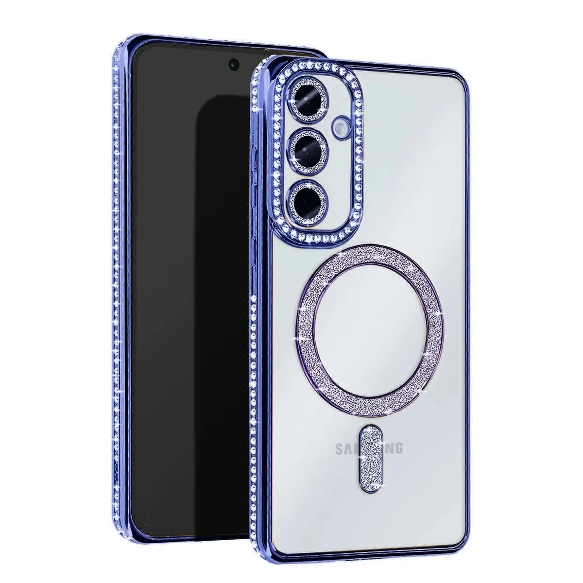 Samsung Galaxy S25 Edge Joke Simli Magneticsafe Kılıf - Mavi