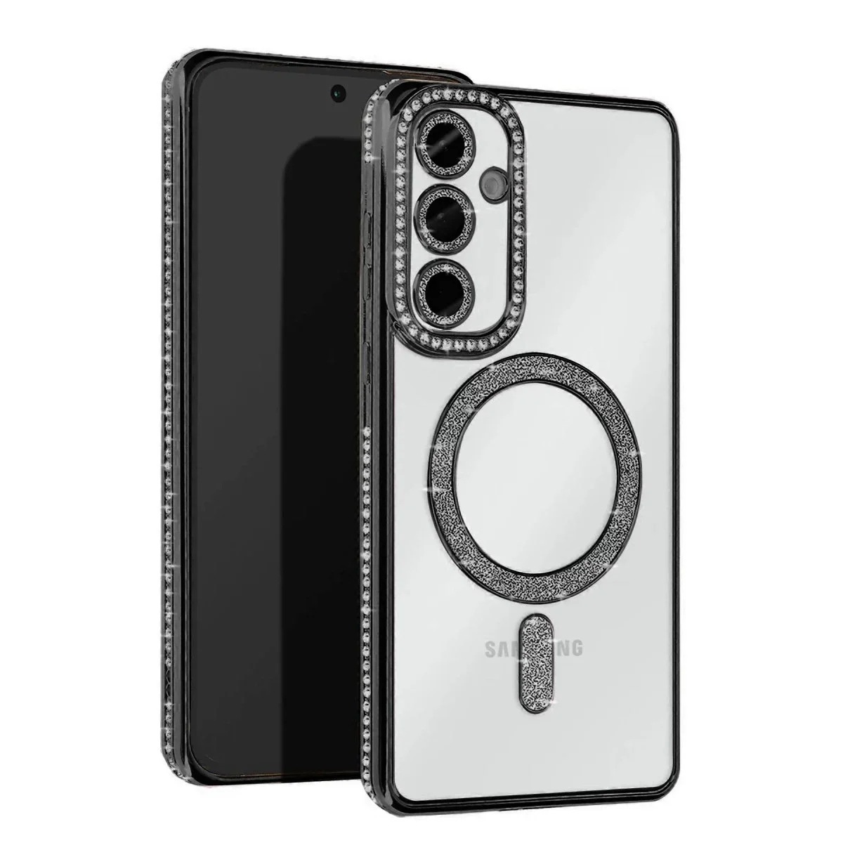 Samsung Galaxy S25 FE Joke Simli Magneticsafe Kılıf - Siyah
