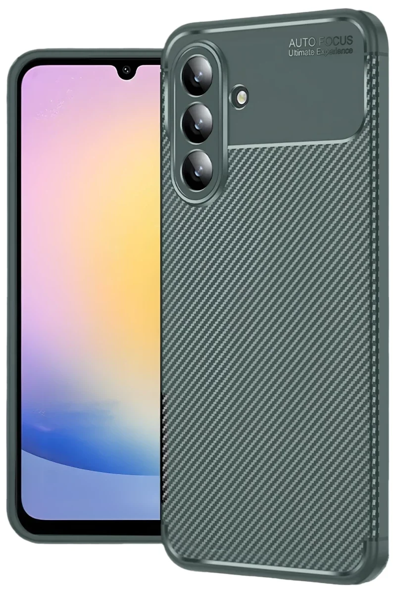 Samsung Galaxy S25 FE Auto Focus Karbon Kapak - Koyu Yeşil Fiyatı, Yorumları ve Özellikleri