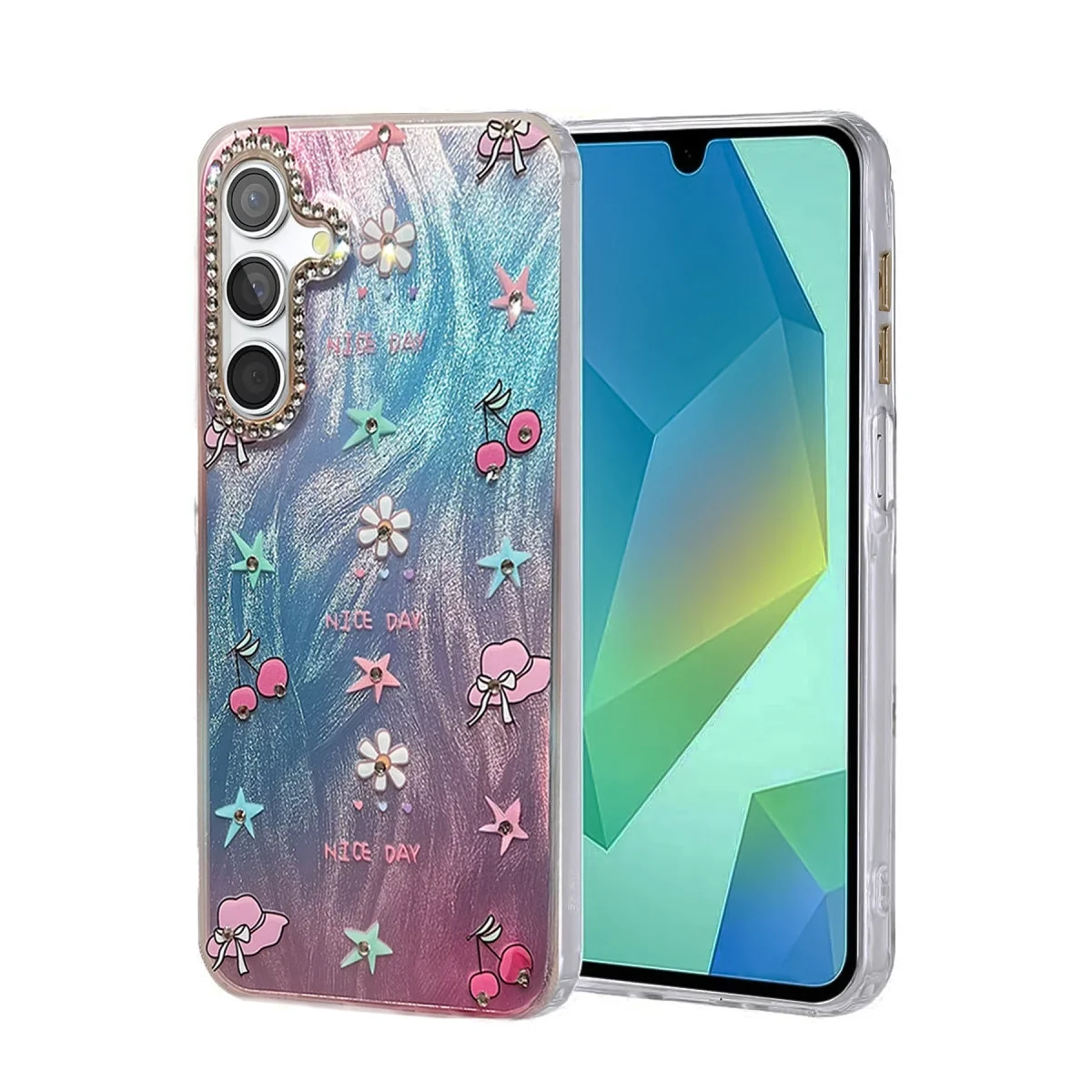 Samsung Galaxy S25 Kılıf Blade Aynalı Desenli Kapak - Desen 4 Samsung Galaxy S25 Kılıf Blade Aynalı Desenli Kapak - Desen 4