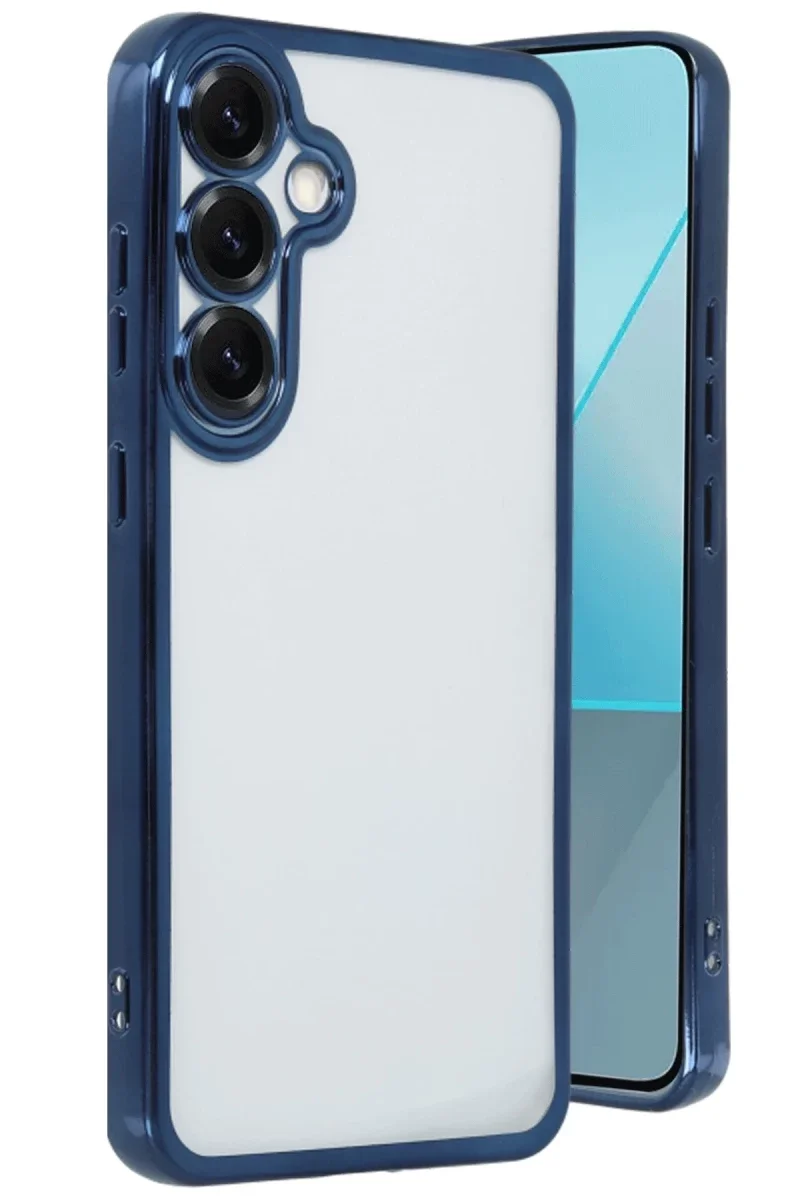 Samsung Galaxy S25 Kılıf Razer Lensli Silikon - Lacivert Samsung Galaxy S25 Kılıf Razer Lensli Silikon - Lacivert