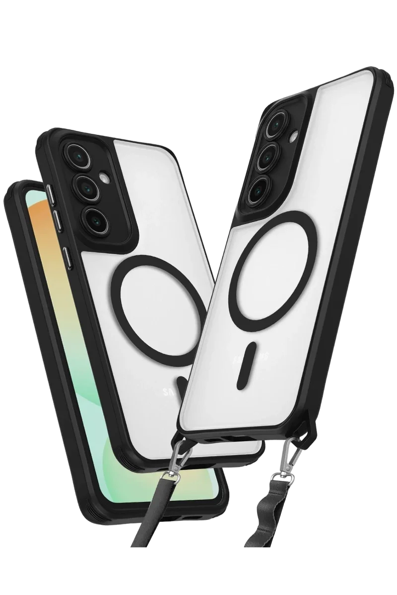 Samsung Galaxy S25 Plus Kılıf Enka Magsafe Silikon Kılıf - Siyah