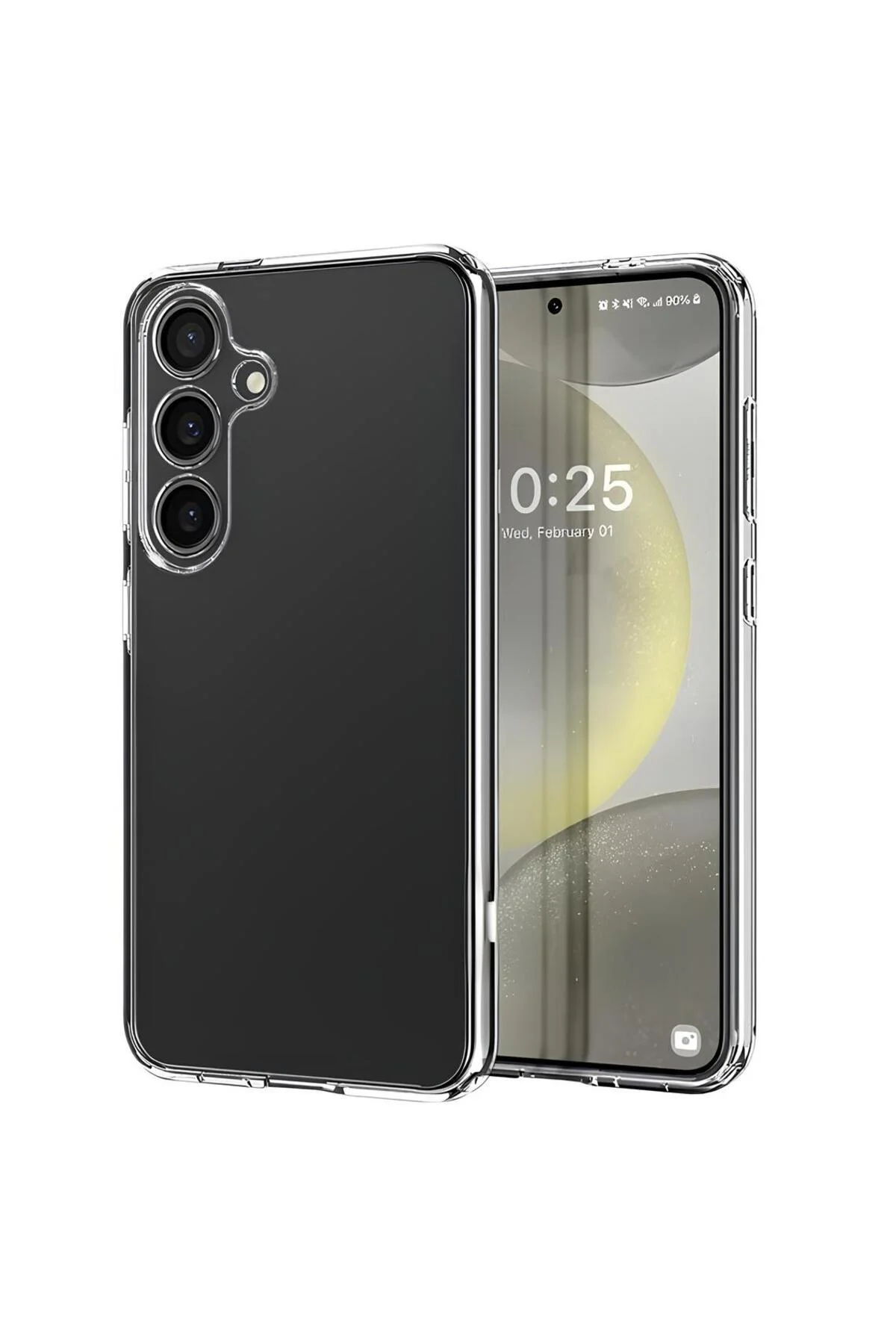 Samsung Galaxy S25 Premium Şeffaf Silikon Kılıf