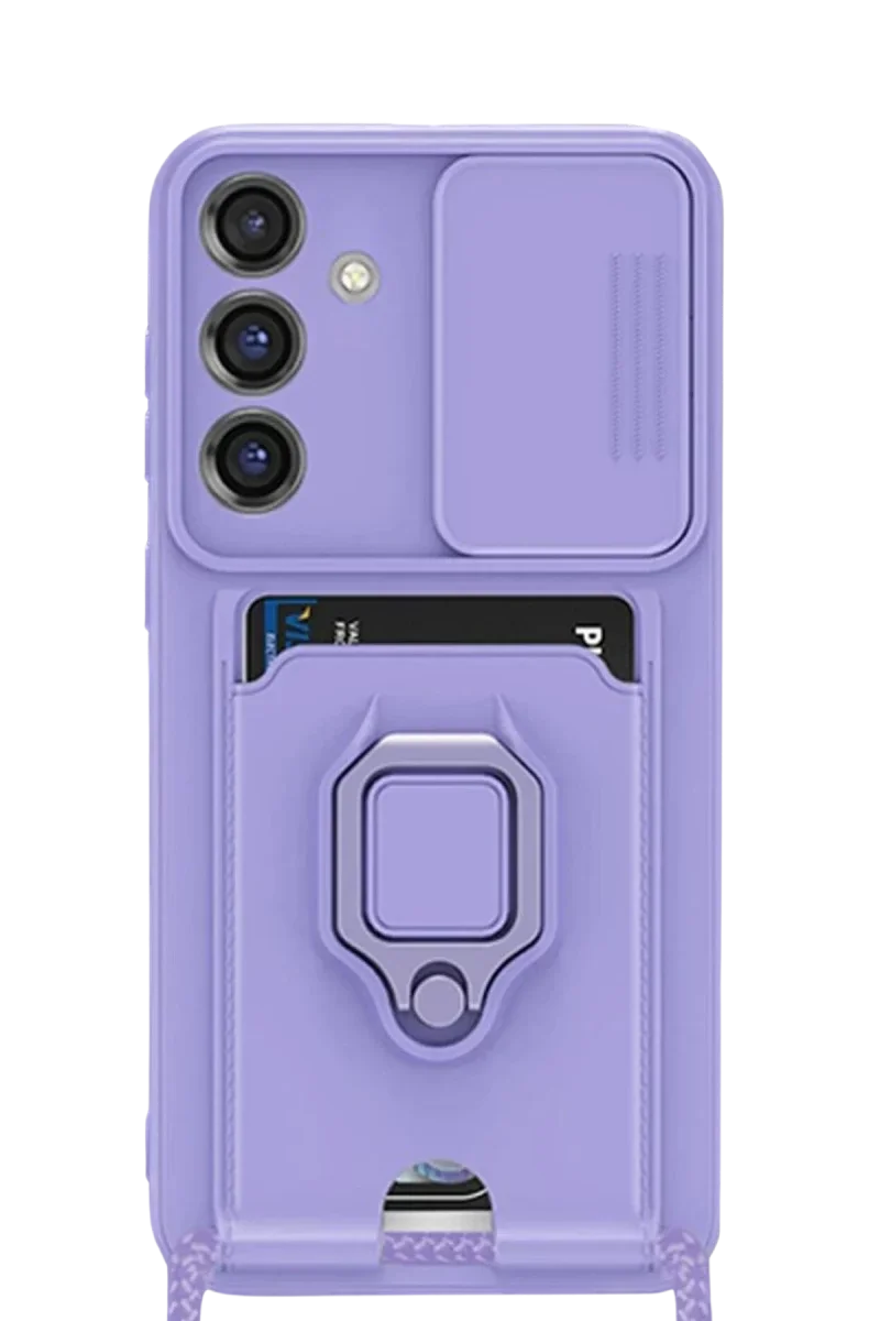 Samsung Galaxy S25 Plus Kılıf Zuma Kartvizitli Yüzüklü Silikon - Lila Samsung Galaxy S25 Plus Kılıf Zuma Kartvizitli Yüzüklü Silikon - Lila
