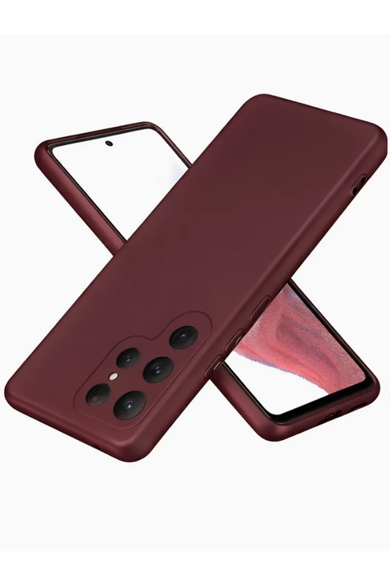 Samsung Galaxy S25 Ultra Kılıf First Silikon - Bordo Samsung Galaxy S25 Ultra Kılıf First Silikon - Bordo