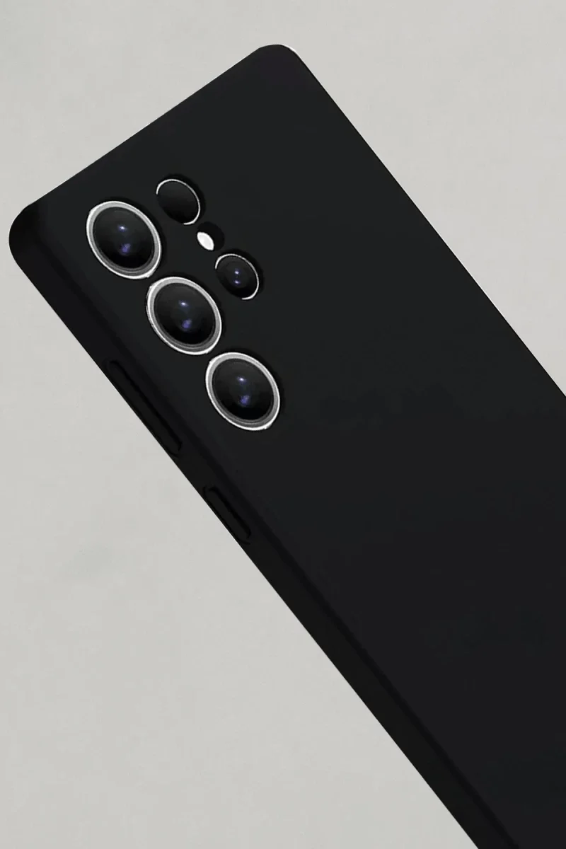 Samsung Galaxy S25 Ultra Kılıf Nano içi Kadife Silikon - Siyah Samsung Galaxy S25 Ultra Kılıf Nano içi Kadife Silikon - Siyah