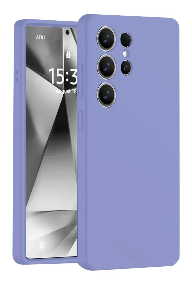 Samsung Galaxy S25 Ultra Kılıf Nano içi Kadife Silikon - Lila Samsung Galaxy S25 Ultra Kılıf Nano içi Kadife Silikon - Lila