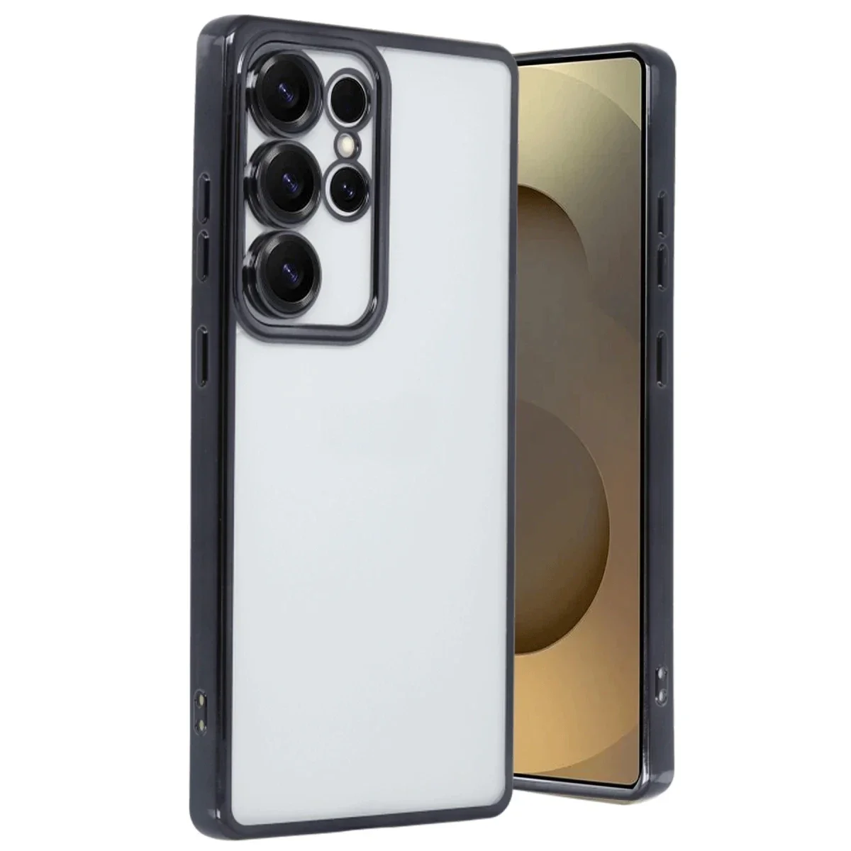Samsung Galaxy S25 Ultra Kılıf Razer Lensli Silikon - Siyah