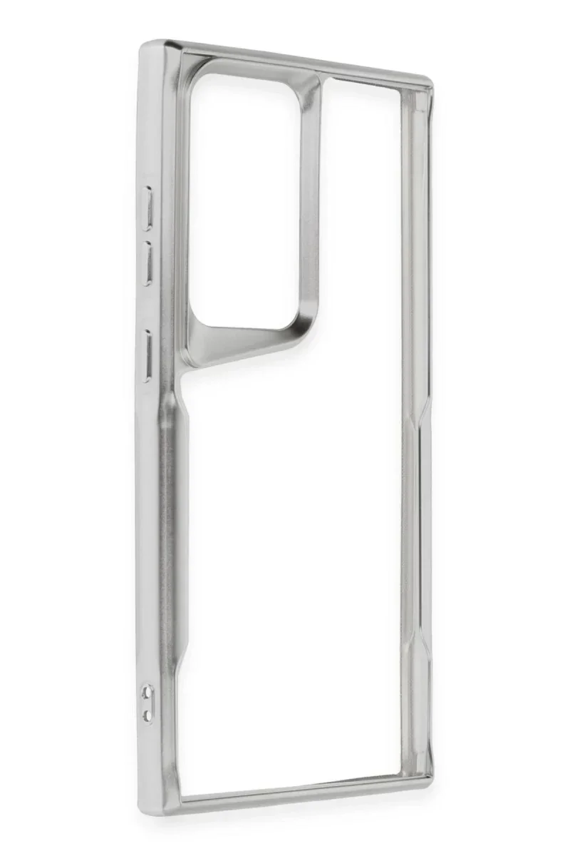 Samsung Galaxy S25 Ultra Kılıf Boyi Silikon Kapak - Gümüş