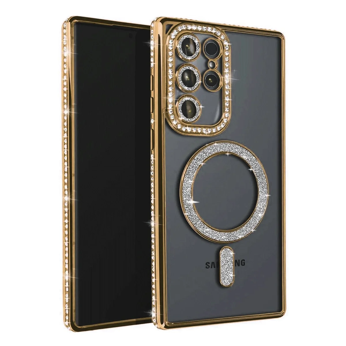 Samsung Galaxy S25 Ultra Kılıf Joke Simli Magneticsafe Kılıf - Gold Fiyatı, Yorumları ve Özellikleri