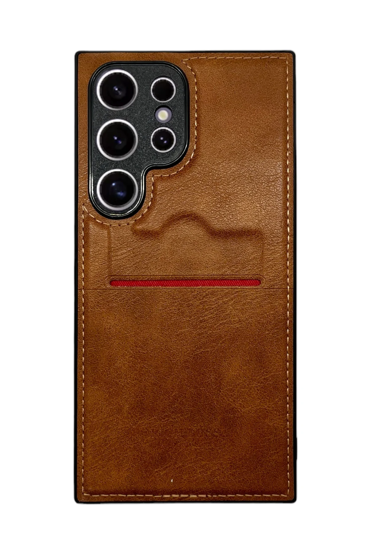 Samsung Galaxy S25 Ultra Kartlıklı Rich Boss Lüx Deri Kılıf Siyah