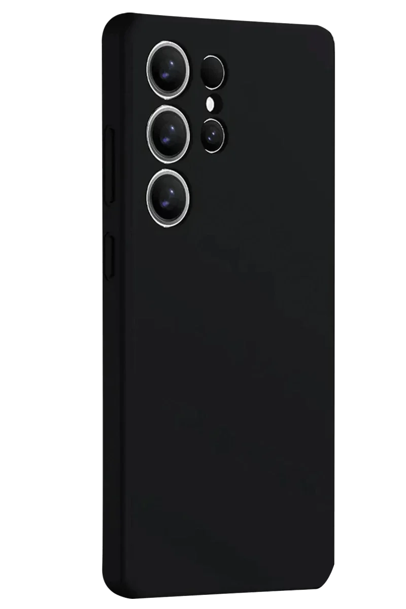 Samsung Galaxy S25 Ultra Kılıf Nano içi Kadife Silikon - Siyah Samsung Galaxy S25 Ultra Kılıf Nano içi Kadife Silikon - Siyah