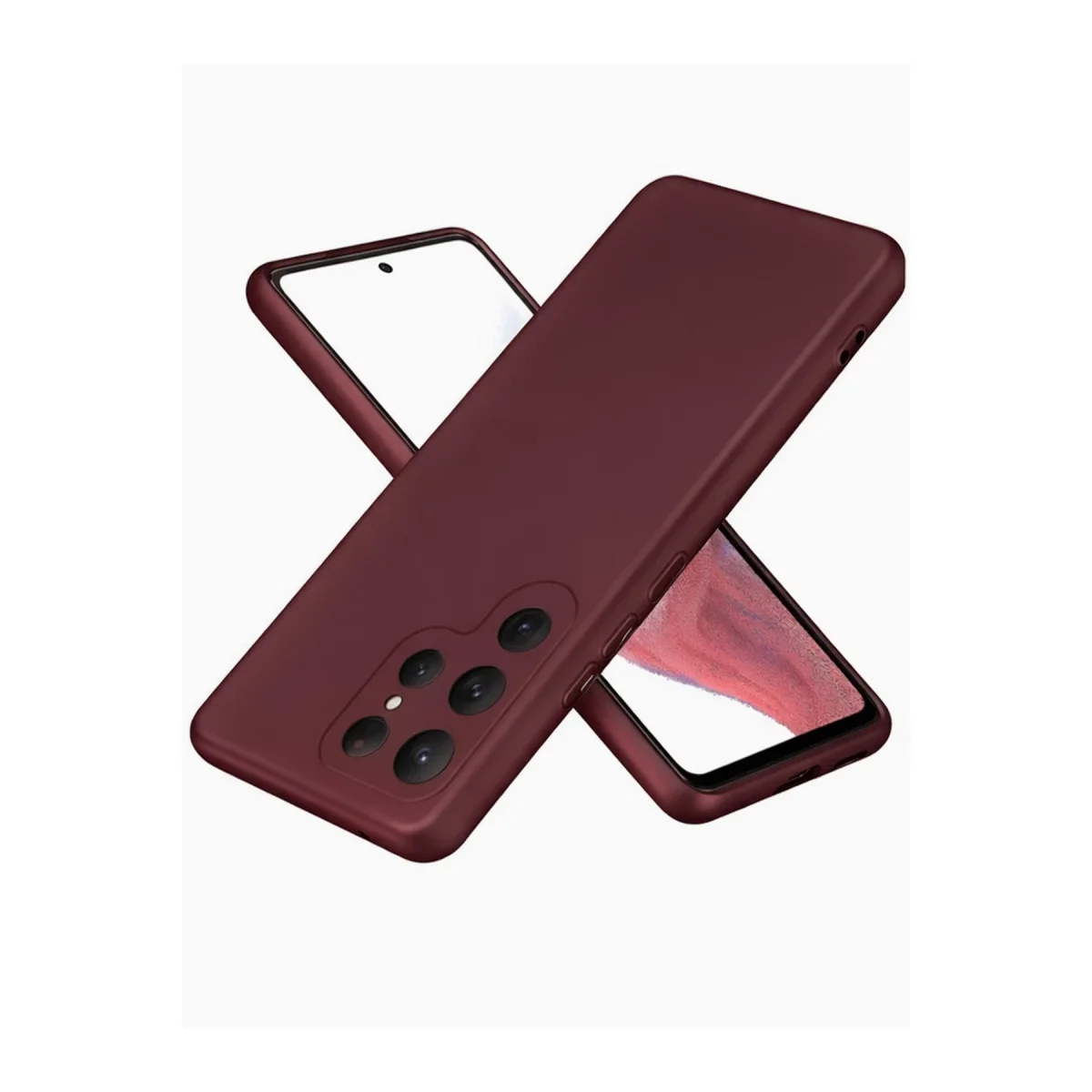 Samsung Galaxy S25 Ultra Kılıf First Silikon - Bordo Samsung Galaxy S25 Ultra Kılıf First Silikon - Bordo