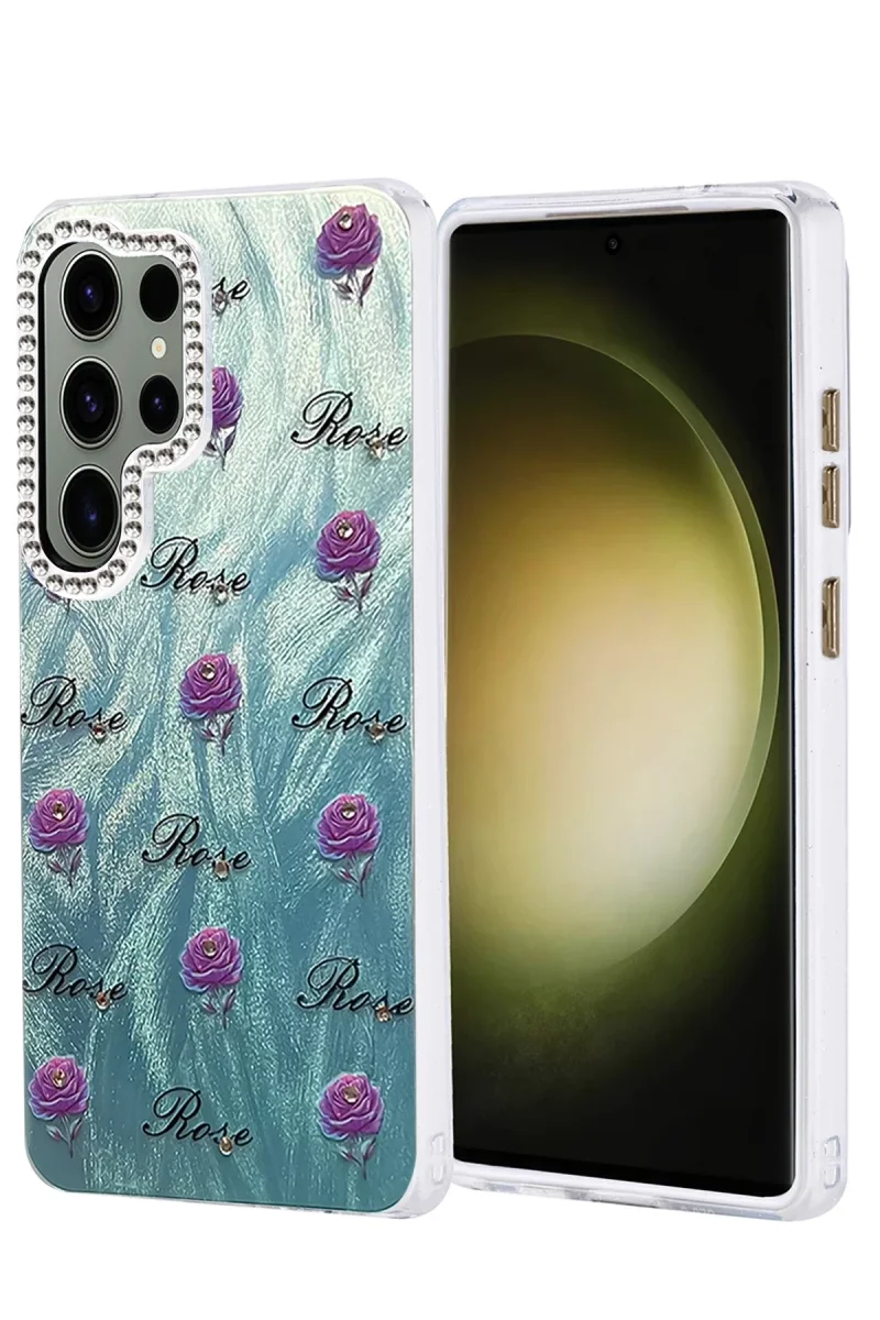 Samsung Galaxy S25 Ultra Kılıf Blade Aynalı Desenli Kapak - Desen 9
