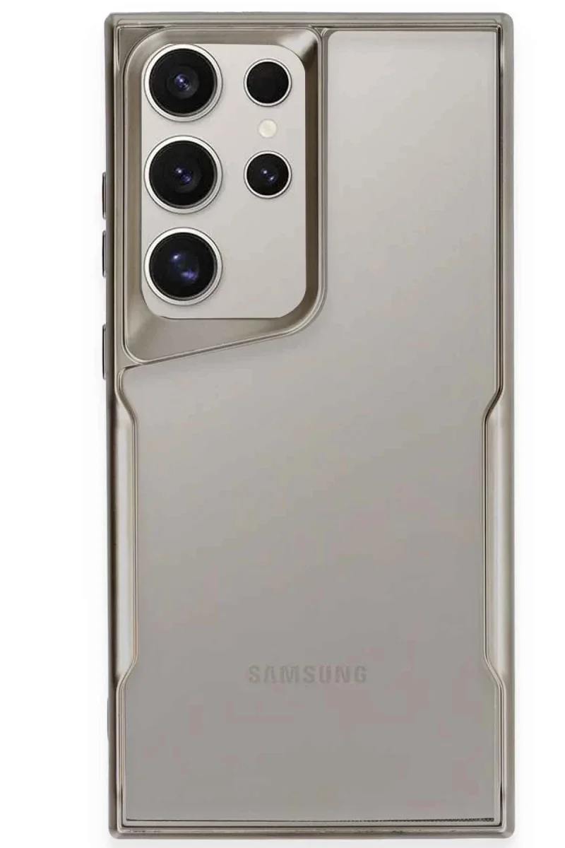 Samsung Galaxy S25 Ultra Kılıf Boyi Silikon Kapak - Titan Gri
