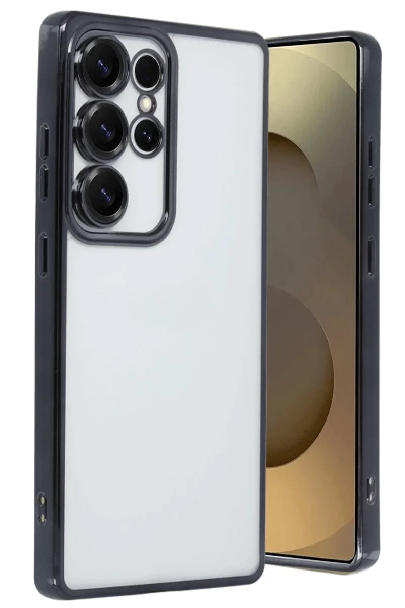 Samsung Galaxy S25 Ultra Kılıf Razer Lensli Silikon - Siyah