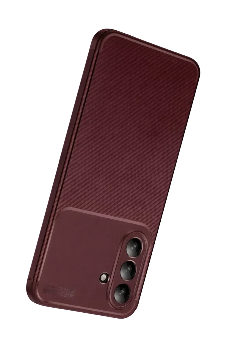 Samsung Galaxy S26 FE Auto Focus Karbon Kapak - Bordo