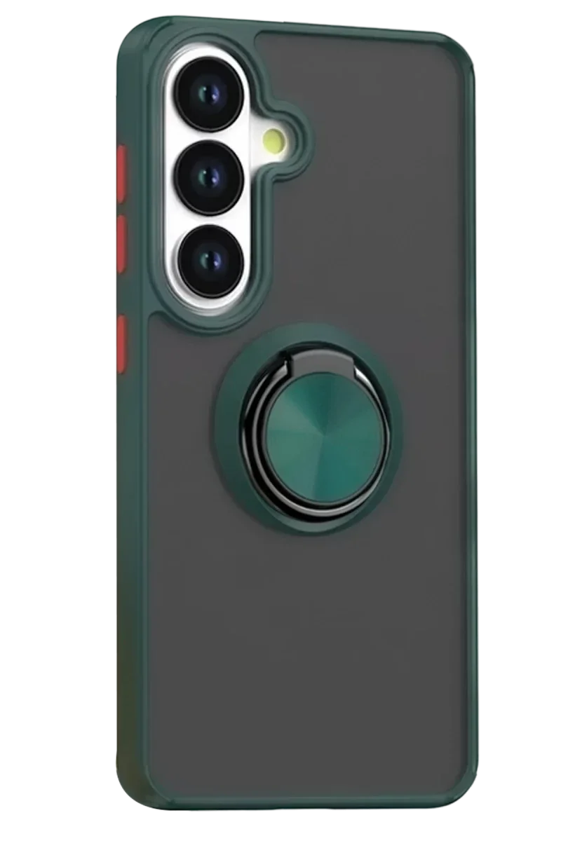 Samsung Galaxy S26 Montreal Yüzüklü Silikon Kapak - Yeşil Samsung Galaxy S26 Montreal Yüzüklü Silikon Kapak - Yeşil