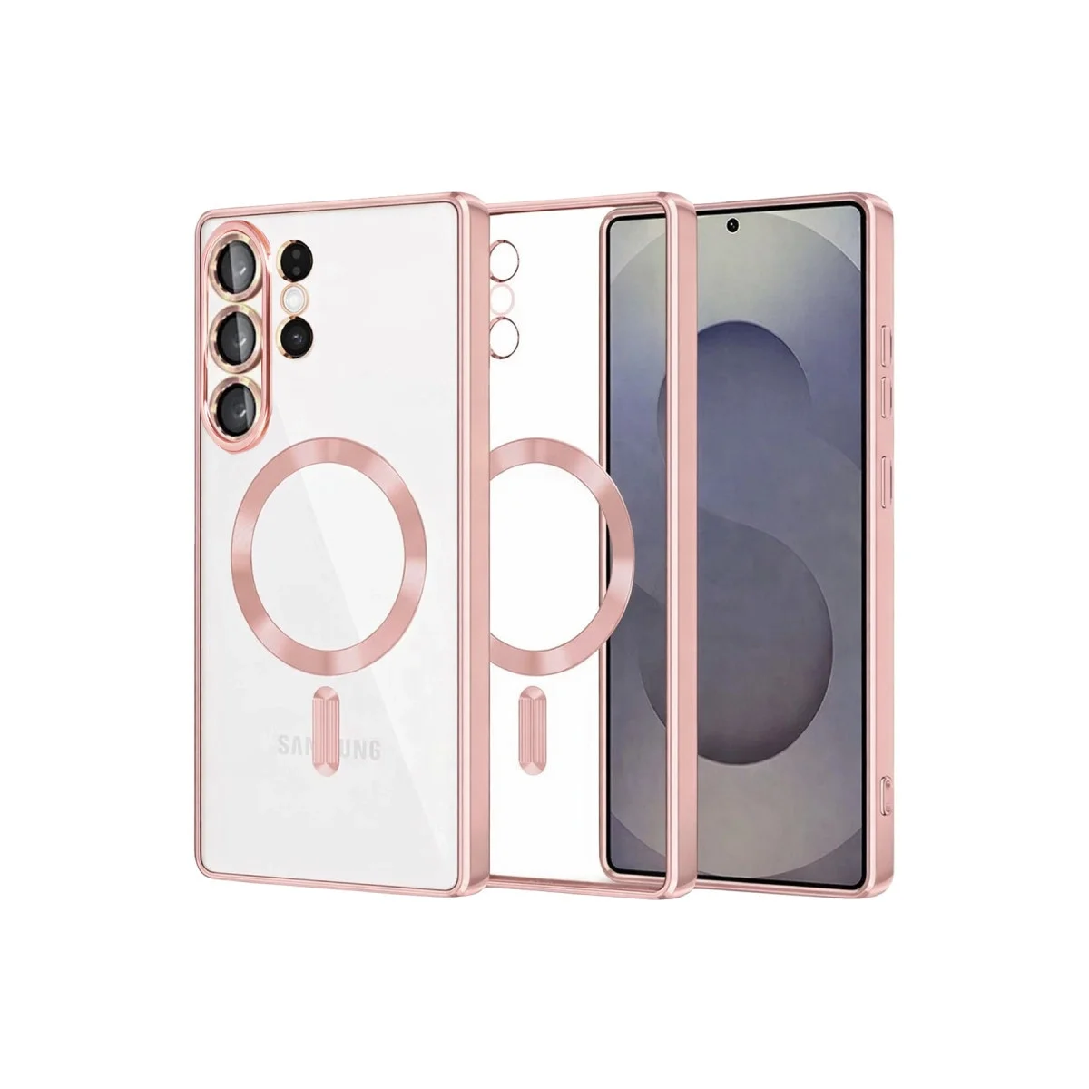 Samsung Galaxy S26 Ultra Kross Magneticsafe Kapak - Rose Samsung Galaxy S26 Ultra Kross Magneticsafe Kapak - Rose