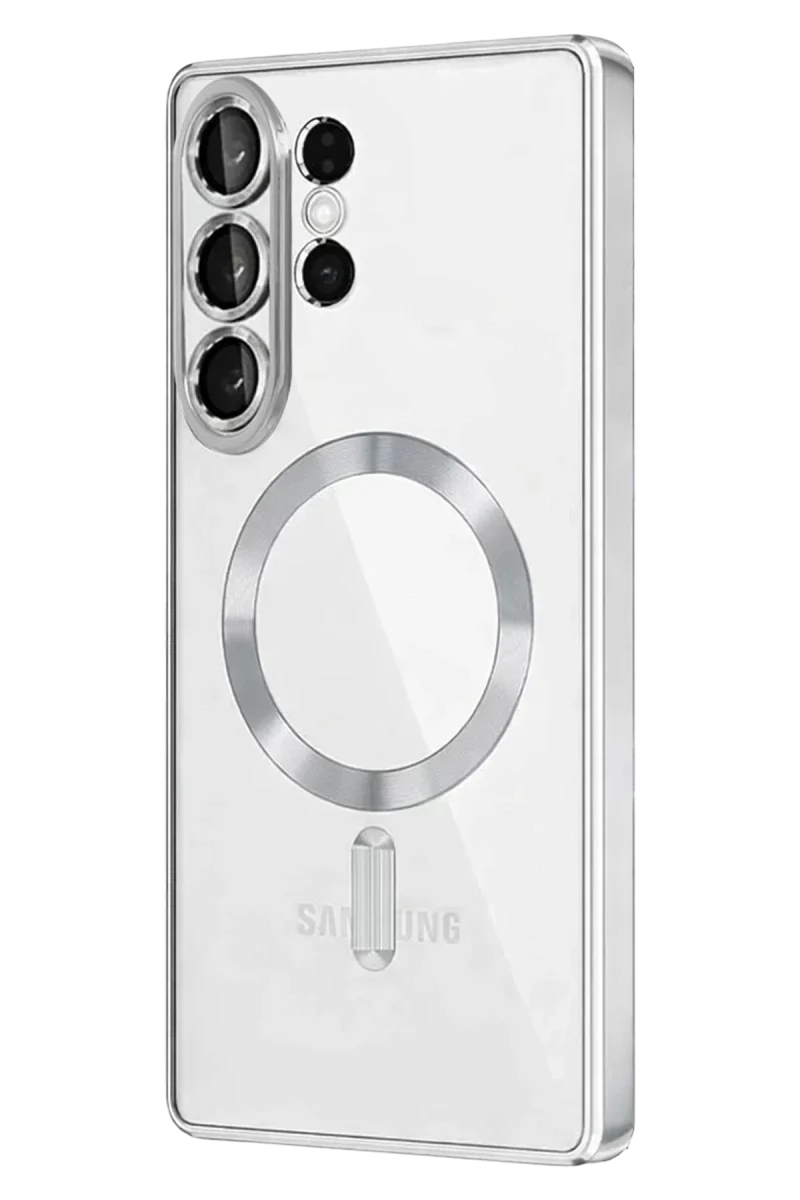 Samsung Galaxy S26 Ultra Kross Magneticsafe Kapak - Gümüş Samsung Galaxy S26 Ultra Kross Magneticsafe Kapak - Gümüş