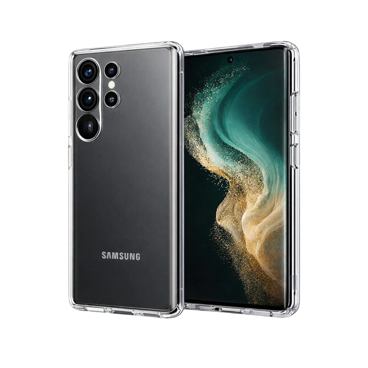 Samsung Galaxy S26 Ultra Lüx Şeffaf Silikon - Şeffaf