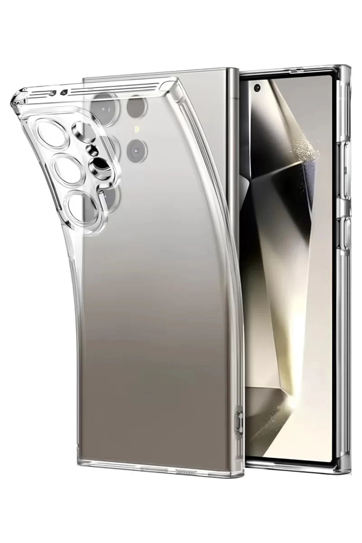 Galaxy S26 Ultra Premium Şeffaf Silikon Kılıf