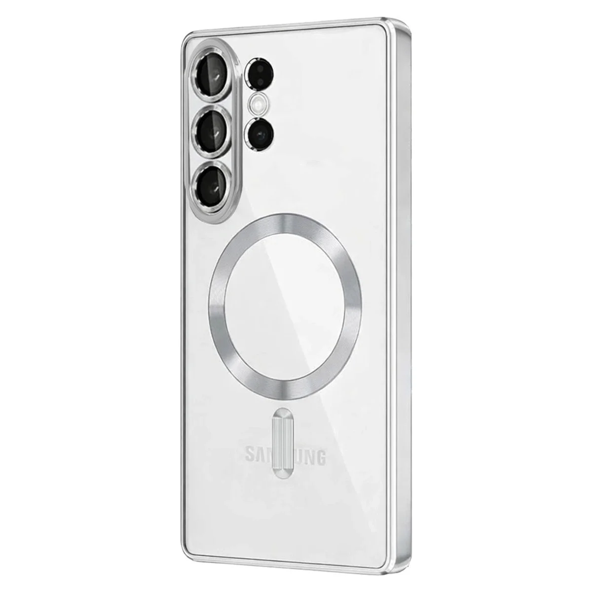 Samsung Galaxy S26 Ultra Kross Magneticsafe Kapak - Gümüş Samsung Galaxy S26 Ultra Kross Magneticsafe Kapak - Gümüş