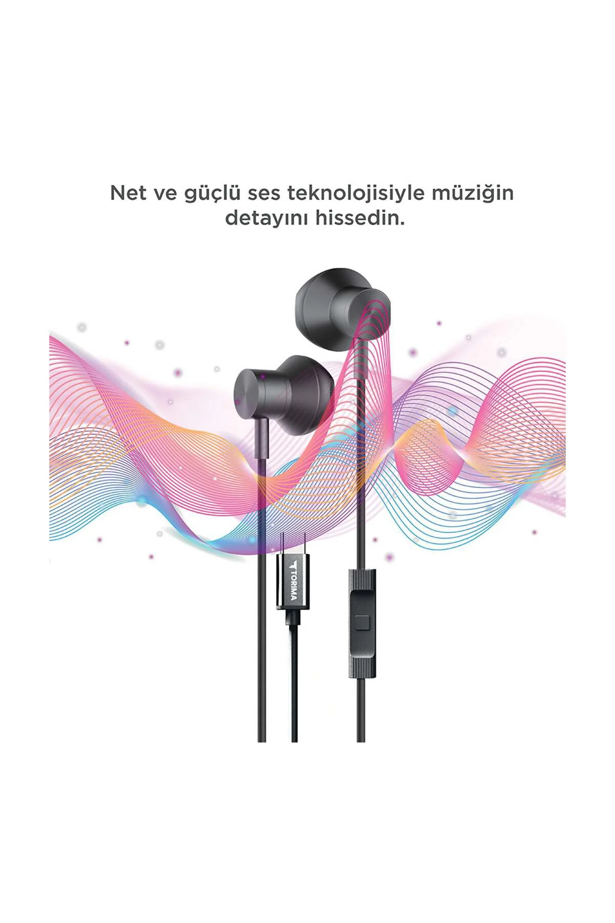 Samsung Galaxy S26 Ultra İle UyumluType C Streo Kulaklık 1.2M Manyetik Kulaklık