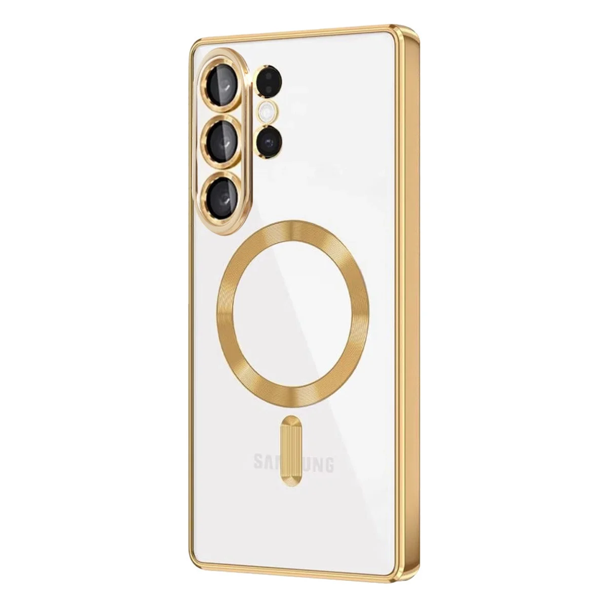 Samsung Galaxy S26 Ultra Kross Magneticsafe Kapak - Gold Samsung Galaxy S26 Ultra Kross Magneticsafe Kapak - Gold