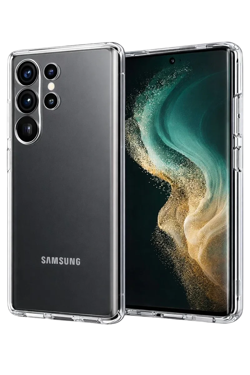 Samsung Galaxy S26 Ultra Lüx Şeffaf Silikon - Şeffaf