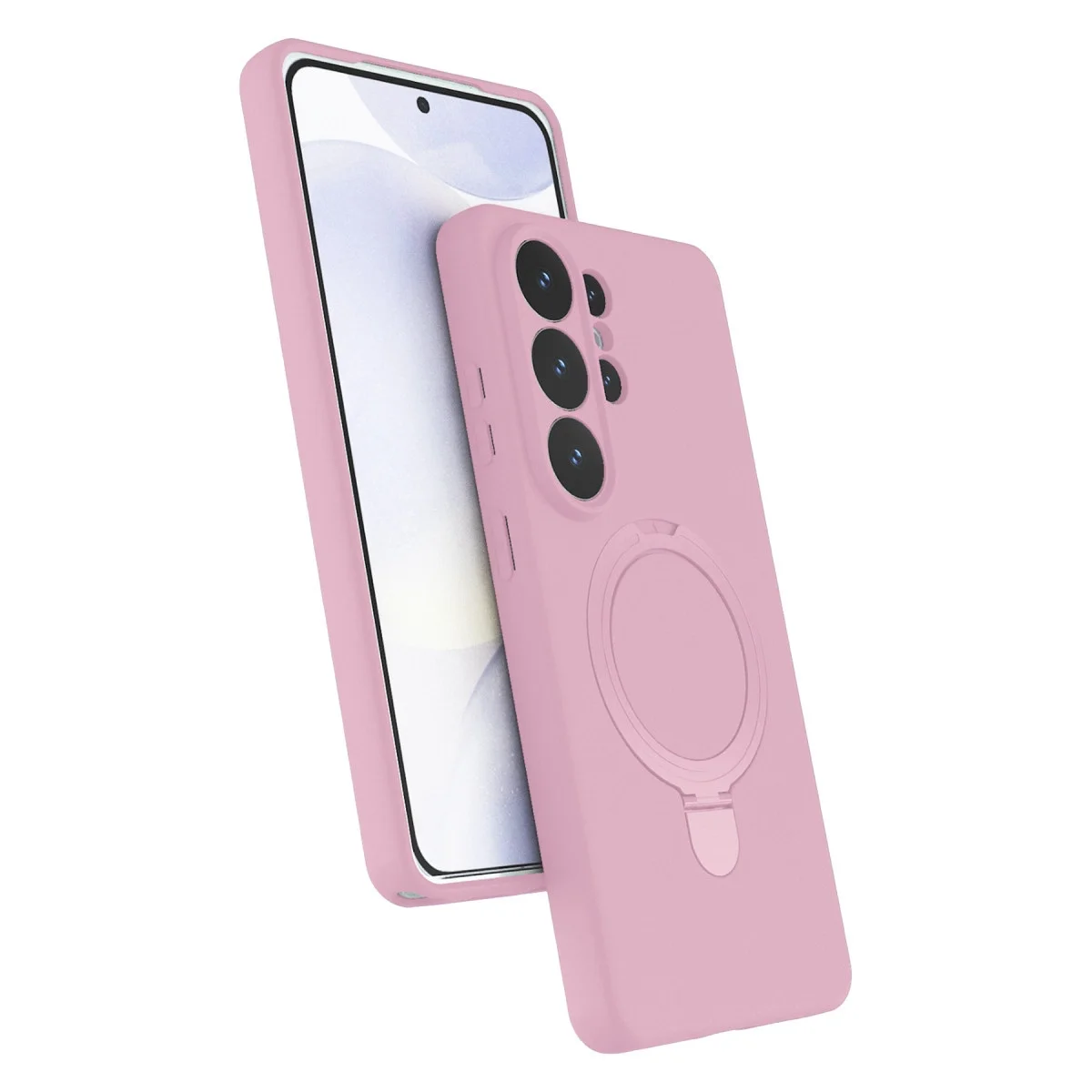 Samsung Galaxy S26 Ultra Regal Magsafe Standlı Kapak - Açık Pembe Samsung Galaxy S26 Ultra Regal Magsafe Standlı Kapak - Açık Pembe