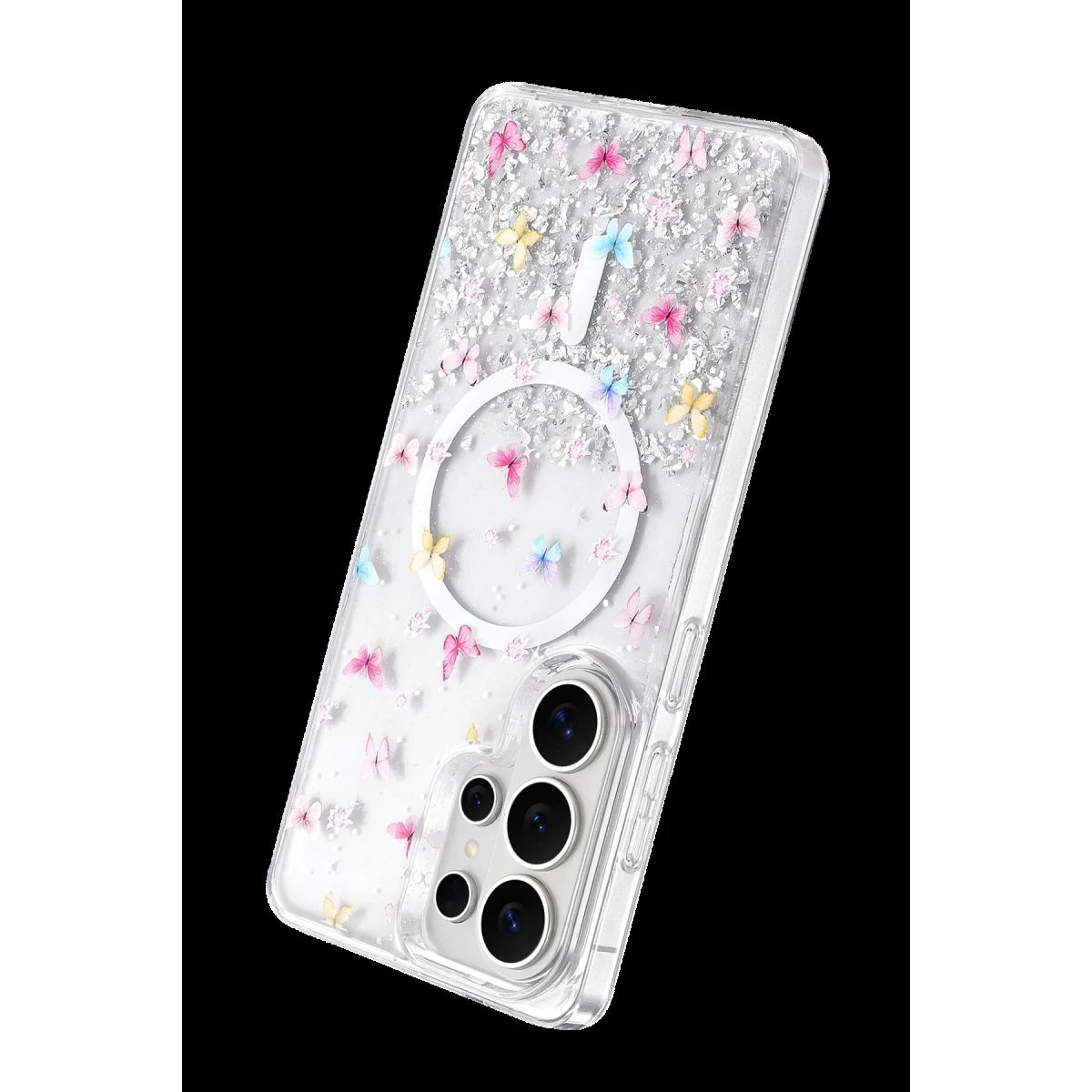 Samsung Galaxy S26 Ultra ile Uyumlu Misk Simli Magsafe Kılıf - Desen 4, Kristal Şeffaf Darbe Korumalı Kapak Samsung Galaxy S26 Ultra ile Uyumlu Misk Simli Magsafe Kılıf - Desen 4, Kristal Şeffaf Darbe Korumalı Kapak