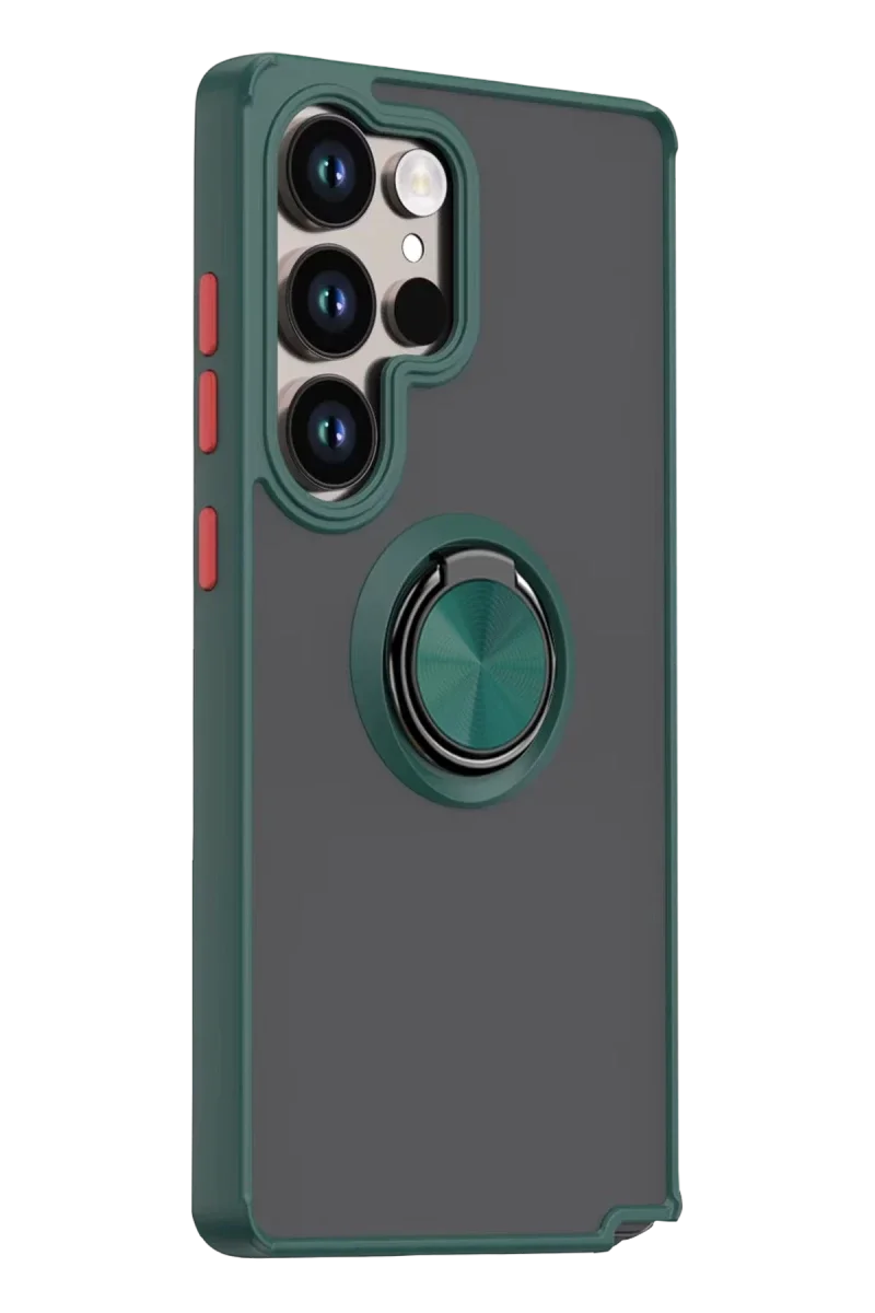 Samsung Galaxy S26 Ultra Montreal Yüzüklü Silikon Kapak - Yeşil Samsung Galaxy S26 Ultra Montreal Yüzüklü Silikon Kapak - Yeşil