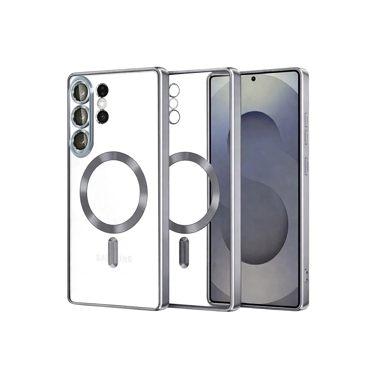 Samsung Galaxy S26 Ultra Kross Magneticsafe Kapak - Titan Gri Samsung Galaxy S26 Ultra Kross Magneticsafe Kapak - Titan Gri