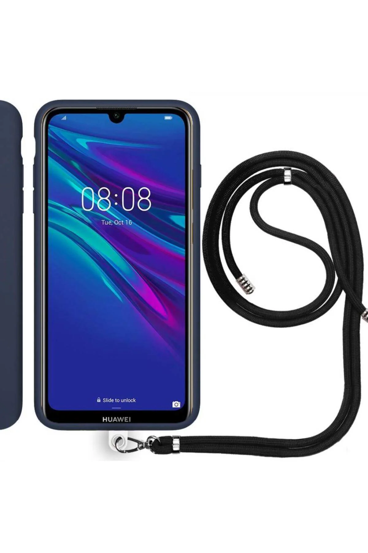 Samsung Galaxy S8 Plus İp Askılı Silikon Kılıf Siyah Samsung Galaxy S8 Plus İp Askılı Silikon Kılıf Siyah