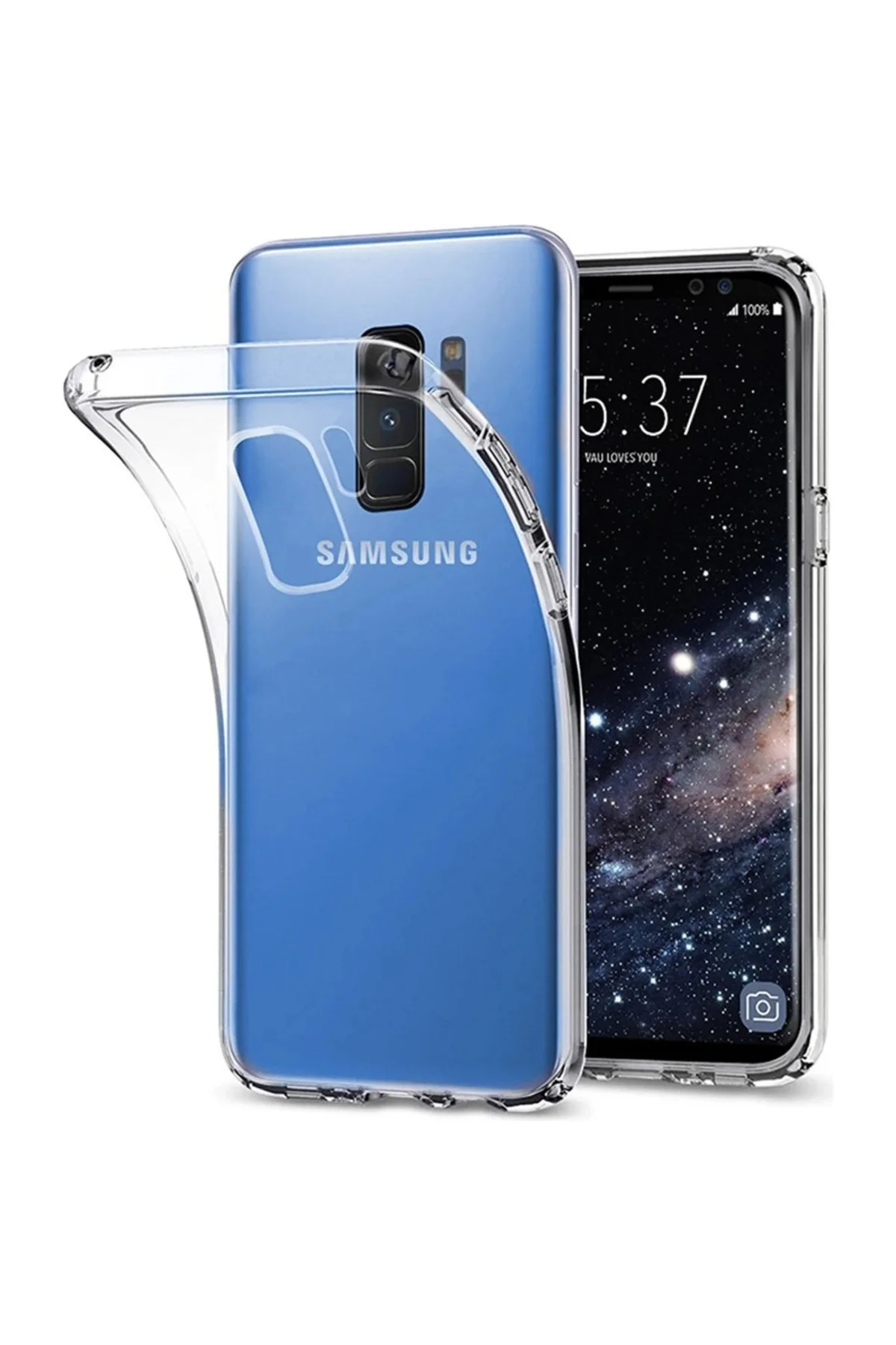 Samsung galaxy S9 2.0 MM Korumalı Şeffaf Silikon Kılıf