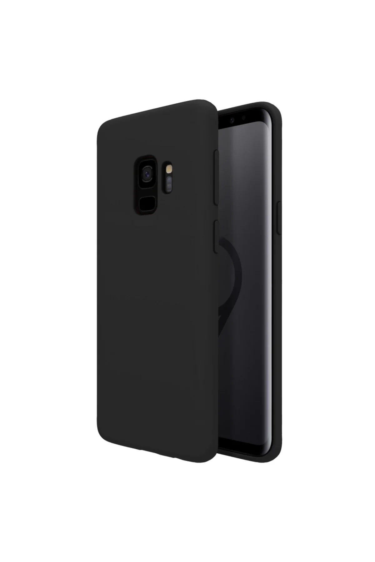 Samsung Galaxy S9 İnce Mat Silikon Kılıf Siyah