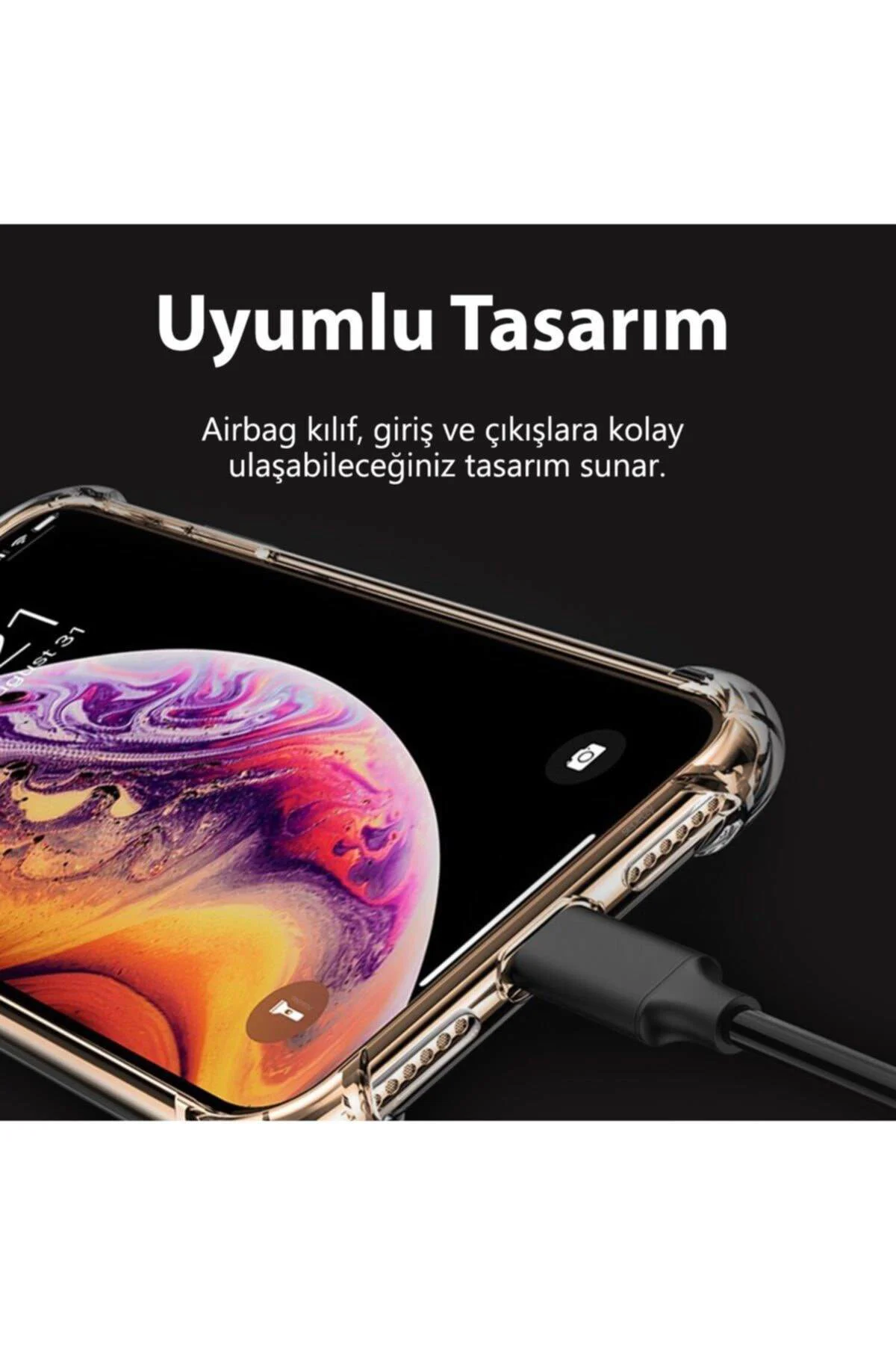 Samsung Galaxy S9 Plus Şeffaf Tank Silikon Kapak