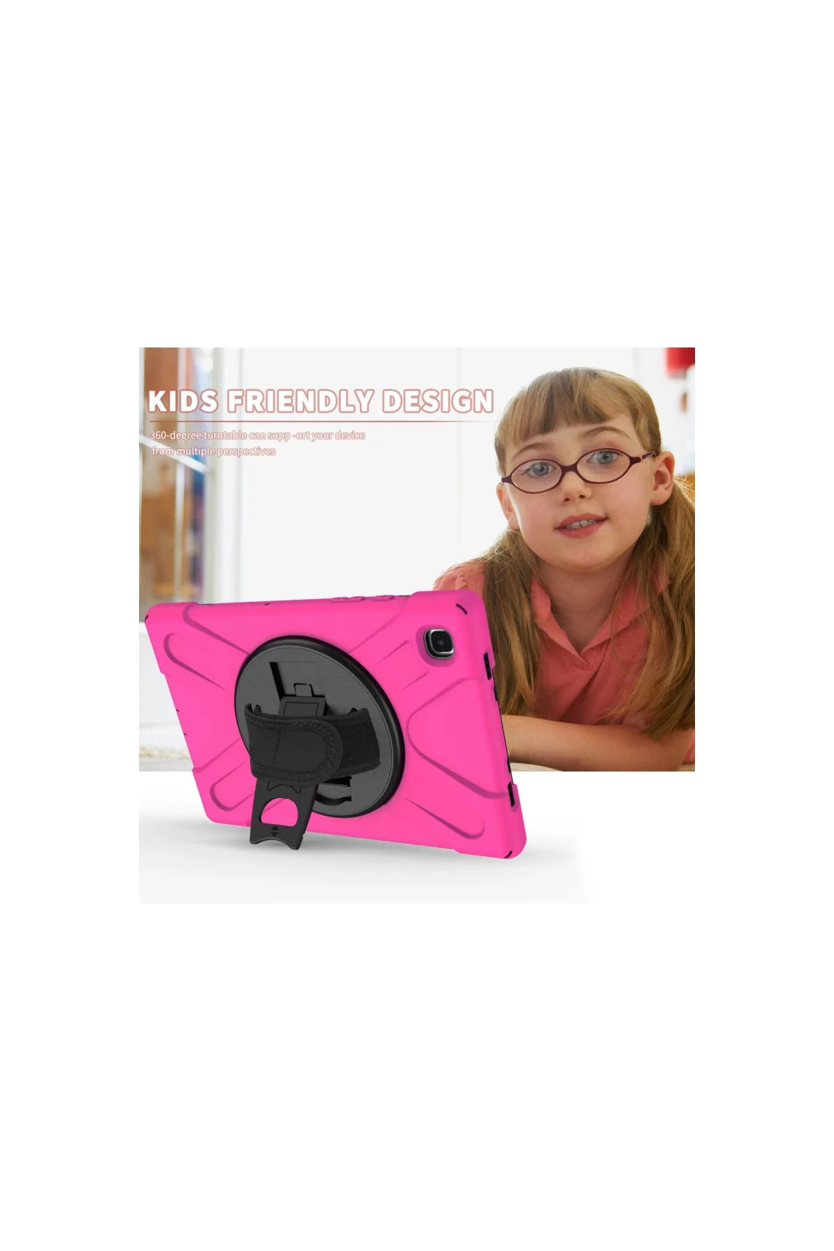 Samsung Galaxy T220 Tab A7 Lite 8.7 Kılıf Amazing Tablet Kapak - Pembe Samsung Galaxy T220 Tab A7 Lite 8.7 Kılıf Amazing Tablet Kapak - Pembe