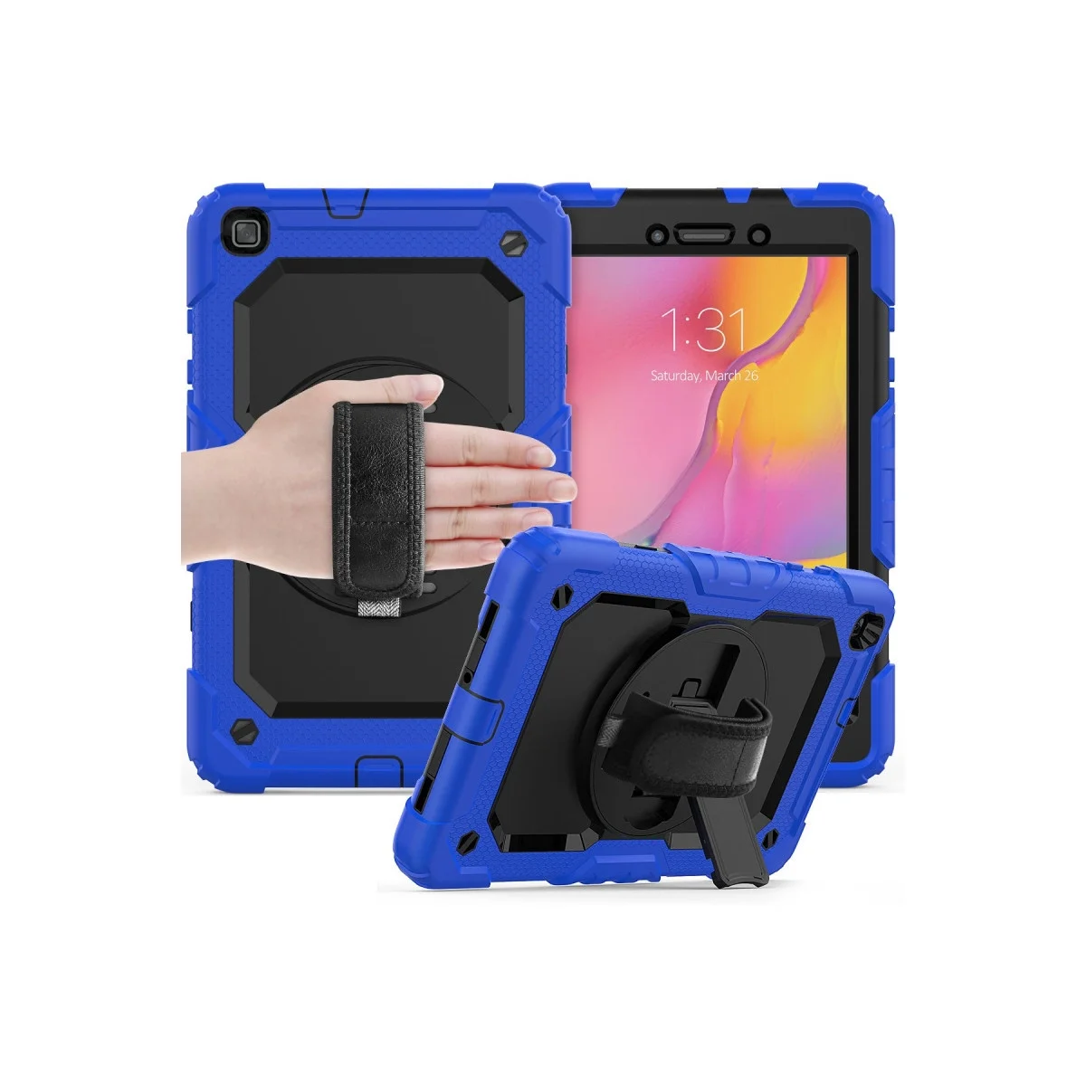 Samsung Galaxy T290 Tab A 8 Kılıf Pars Tablet Kapak - Mavi Samsung Galaxy T290 Tab A 8 Kılıf Pars Tablet Kapak - Mavi